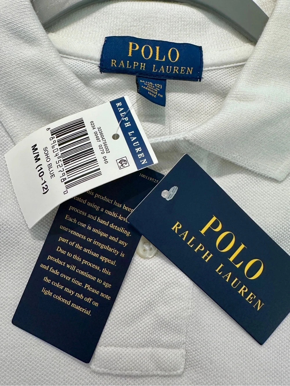 NWT POLO Ralph Lauren Boys Dip-Dye Ombre Polo Big Pony Polo - Size M (10/12)